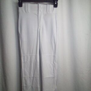 Champo Baseball Pants Youth S Belt Loops Snap Zipper White